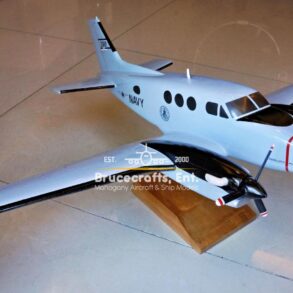 Model of Beechcraft Kingair C90 Phil Navy with detailed craftsmanship.